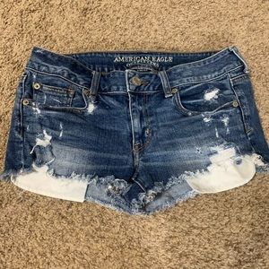 Stretch American Eagle denim shorts